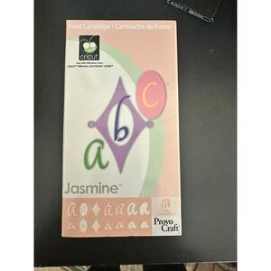 Cricut Jasmine Font Cartridge‎ Provo Craft 29-0015 Personal Electronic Cutter